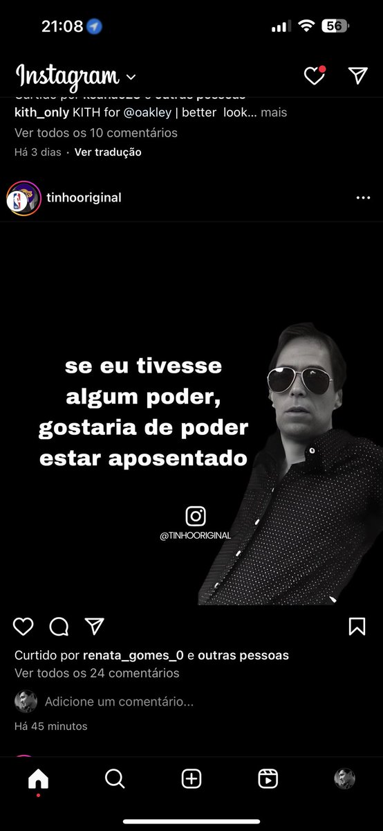 Ue… so meu insta que os avatares das pessoas esta aparecendo o logo da nba?!