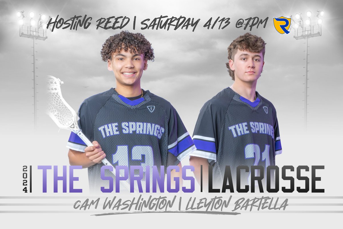 The boys host Reed tonight in The Springs!