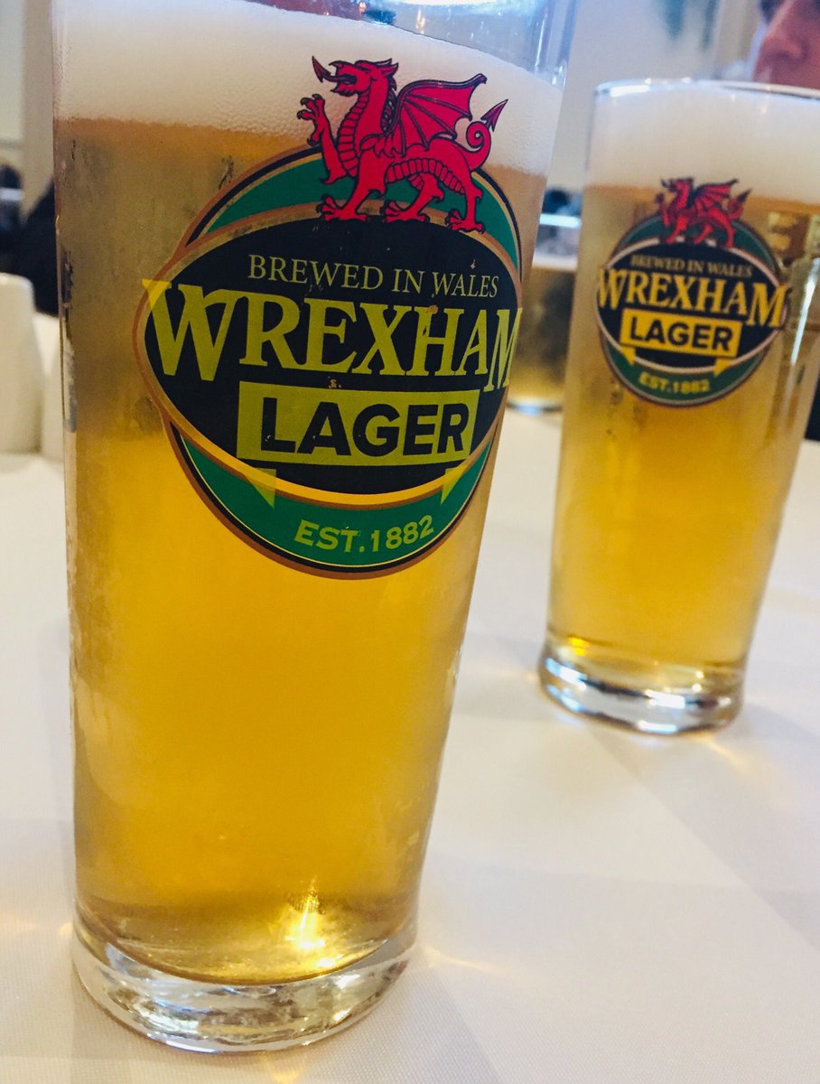 BACK2BACK PROMOTIONS FOR WREXHAM, Time to celebrate & it could only be with a local @WXM_Lager couldn’t it? #upthetown #WxmAFC #Wrexham 🔴⚪️⚽️🍺🍺