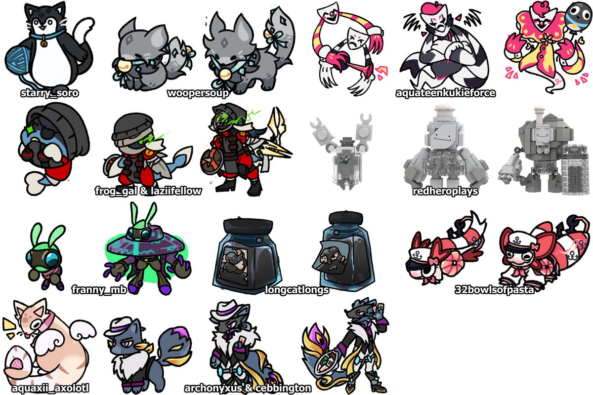 DoodleWorldNews's tweet photo. Skin collage for this update! The Taryonix is premium. #DoodleWorld https://t.co/sCFKRazn4A