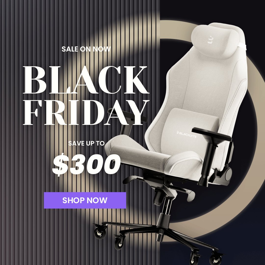 Don't Miss Out!
Spring Black Friday Sale! 🌼

Get your very own Athena Gaming Chair at an incredible discount – save up to $300 CAD or $200 USD! 

Hurry, this offer won't last long! Grab yours now! 

Visit: GoBlacklyte.com 

 #SpringSale #BlackFriday #GamingChair