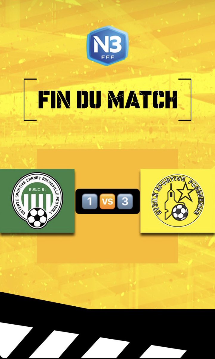 ESFos13's tweet photo. ✅
Buteurs :
Malcom Nguea ⚽️
Théo Marzo ⚽️
Thomas Garnier ⚽️ https://t.co/KzASA1w5rV