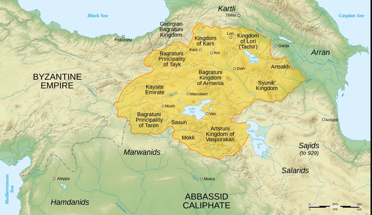 Artsakh was part of Bagratid Armenia. The Armenian Bagratuni Royal Dynasty ruled Armenia from 880-1085 AD. During that period, 2 vassal kingdoms ruled in Artsakh, Kingdom of Dizak (Hadrut) & Kingdom of Khachen (Martakert). #Armenian #Armenians #Armenia #Artsakh #RecognizeArtsakh