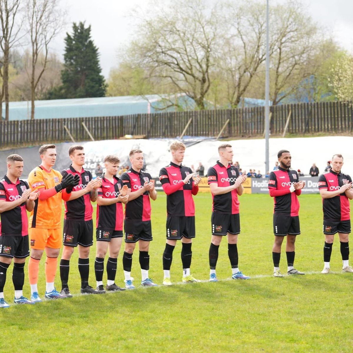 sheffieldfc's tweet photo. ❤️ That win was for you, Gregg Mitchell! 

Today we held a minutes applause to celebrate the life of former Clubbie Captain, Gregg Mitchell, who was also proud father to current player, Harry Mitchell. 

#TheWorldsFirst https://t.co/irow6fSnzs