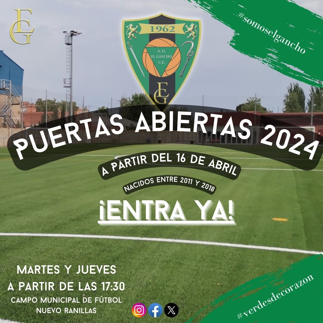 elganchocf's tweet photo. ¡PUERTAS ABIERTAS 2024!
Sólo tienes que inscribirte en nuestras oficinas y empezar a entrenar con el equipo que te corresponda.
¡Y ES GRATIS! 😀
⏰Horarios:
2013 a 2018, Prebenjamín, Benjamín y Alevín: 17:30
2011 y 2012, Infantil: 18:30
¡Entra ya! https://t.co/iw3ZSvTivn