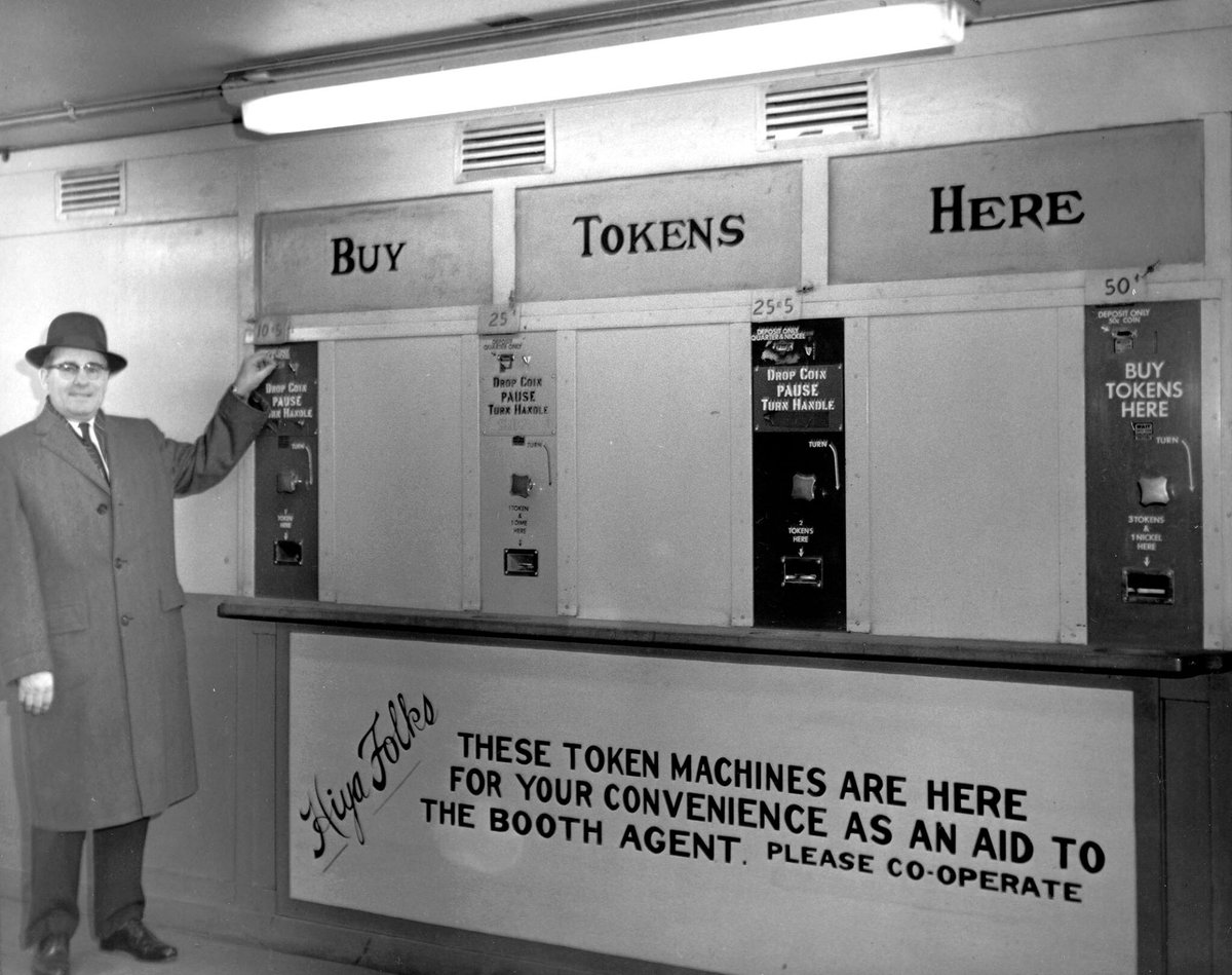 #TodayinHistory: #OnThisDay in 2003, the #NYCsubway stopped accepting tokens after nearly 50 years in use. First introduced in 1953, the token had six variations in its time, and became a well-known symbol of #NYC. Do you have any old subway tokens at home?