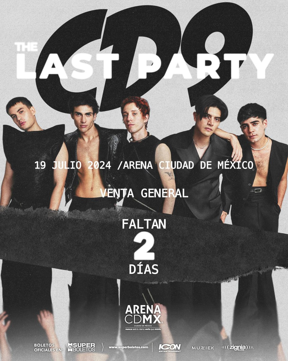 THE LAST PARTY - 19 de julio 2024 <a href="/ArenaCdMexico/">Arena CDMX</a> 

VENTA GENERAL - 15 de abril por <a href="/SuperboletosMx/">Superboletos</a>