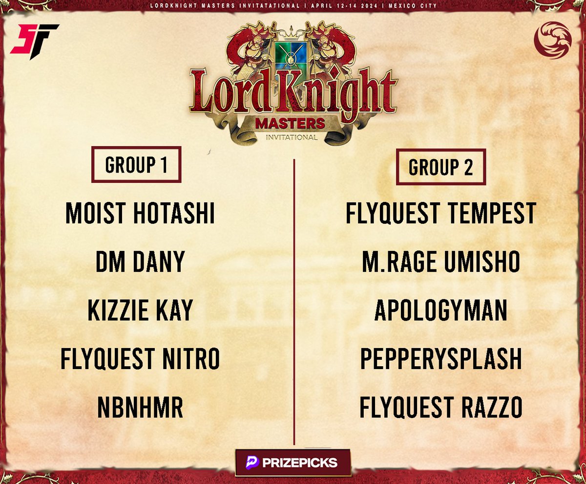 Lord Knight’s Master Invitational powered by @PrizePicks will be starting at 3pm EST🏃🏿‍♂️ We have a super intense day of group stage matches where 2 players will be eliminated. Who do you think will top their group?