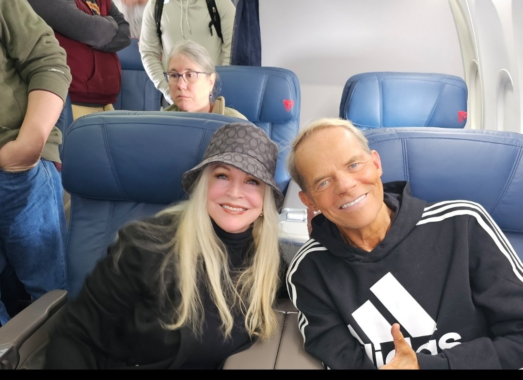 Lookie who was on my flight to Indianapolis. We had such a great time catching up. #LexLuger