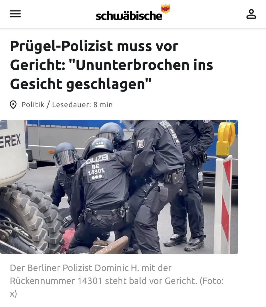 rosenbusch_'s tweet photo. „Von den Vorfällen existieren verstörende Videos, auf denen Dominic H. anhand seiner Rückennummer 14301 eindeutig erkennbar ist. Aus Gründen der Transparenz und im Sinne unserer journalistischen Informationspflicht haben wir uns dazu entschieden, unseren Lesern die Videos zu zeigen. Zudem stießen wir bei unseren Recherchen auf weitere Videos des Polizisten, die Fragen aufwerfen. Auch diese zeigen wir in Auszügen.“

https://t.co/aP9SLGpzsJ

https://t.co/yNEH2zCLPz