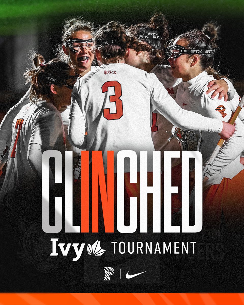 See You In May! Today's 23-10 win at Brown secures another trip to the @IvyLeague Tournament for the Tigers!