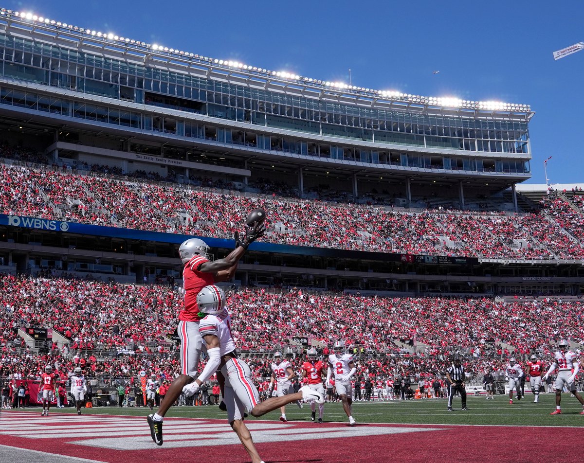 80,012 in attendance for the FIRST EVER nationally televised spring football game 🌰‼️ @OhioStateFB x @OhioStAthletics