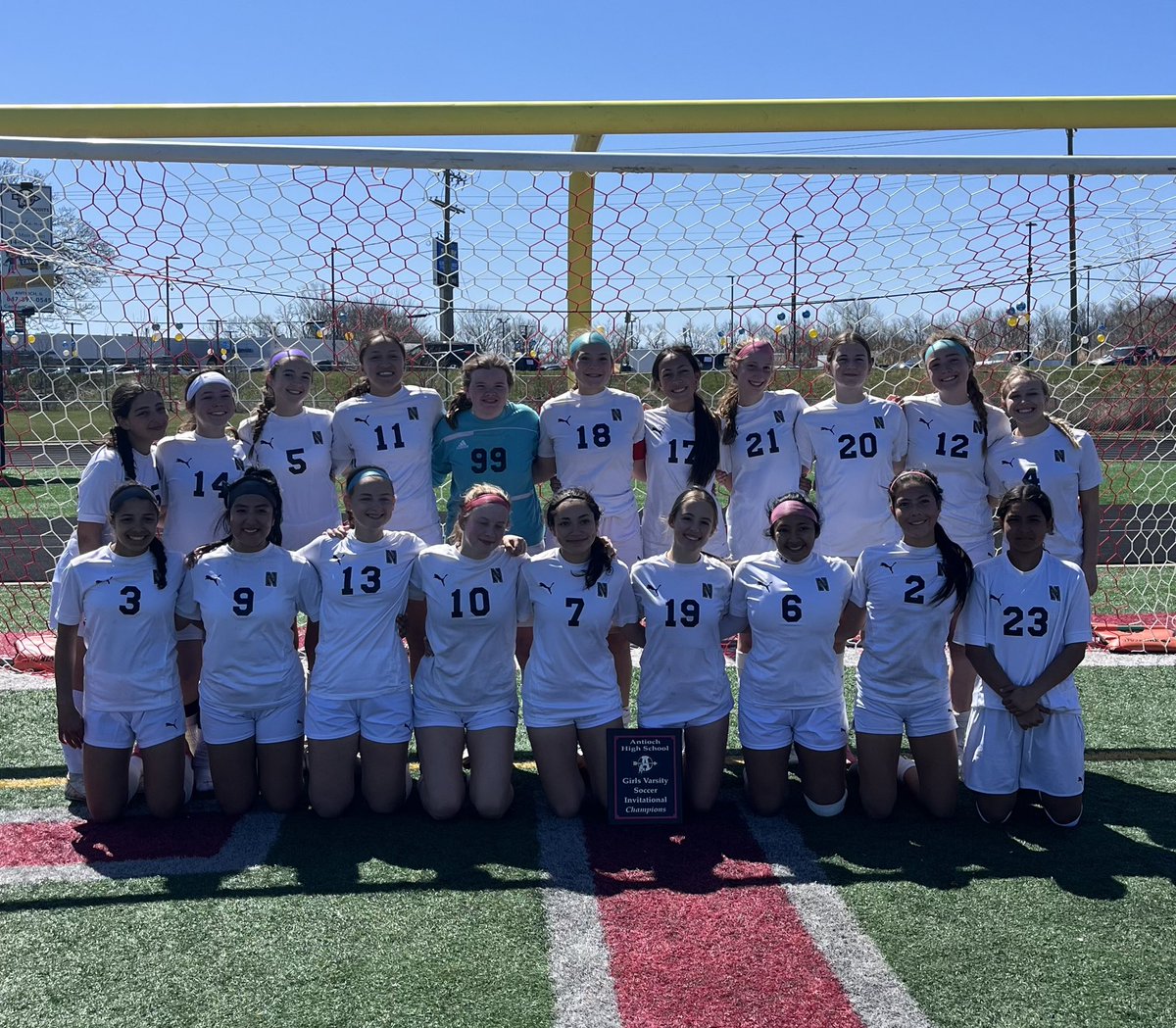 BNHSSports's tweet photo. North girls soccer won the Antioch Invitational this weekend, defeating Badger (WI) 3-1 Friday; Westosha Central (WI) 3-1 &amp; Antioch 3-1 today, led by Cortlyn Hefty with 6 goals in the tournament. https://t.co/iZbQdnxvuQ