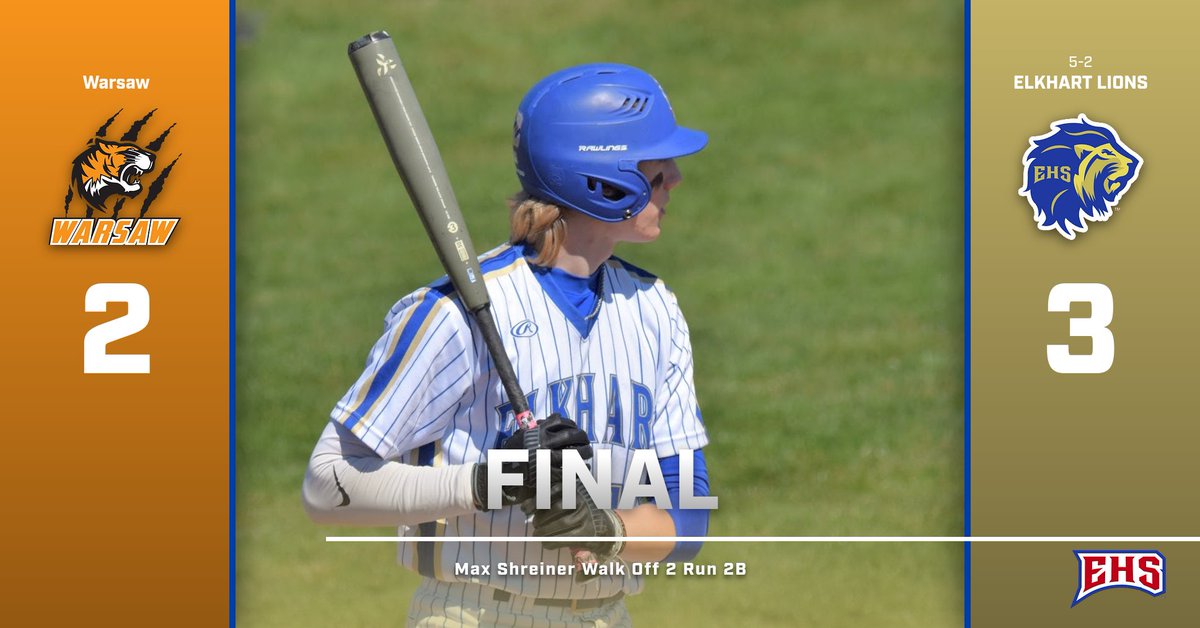 elkhs_baseball's tweet photo. Lion Leaders
Brodey Weaver - WP
Brennon Whickcar - 4 IP,  3 H, 0 ER, 7 K’s
Max Shreiner - 2B, 2 RBI https://t.co/W72nJ0E1H4
