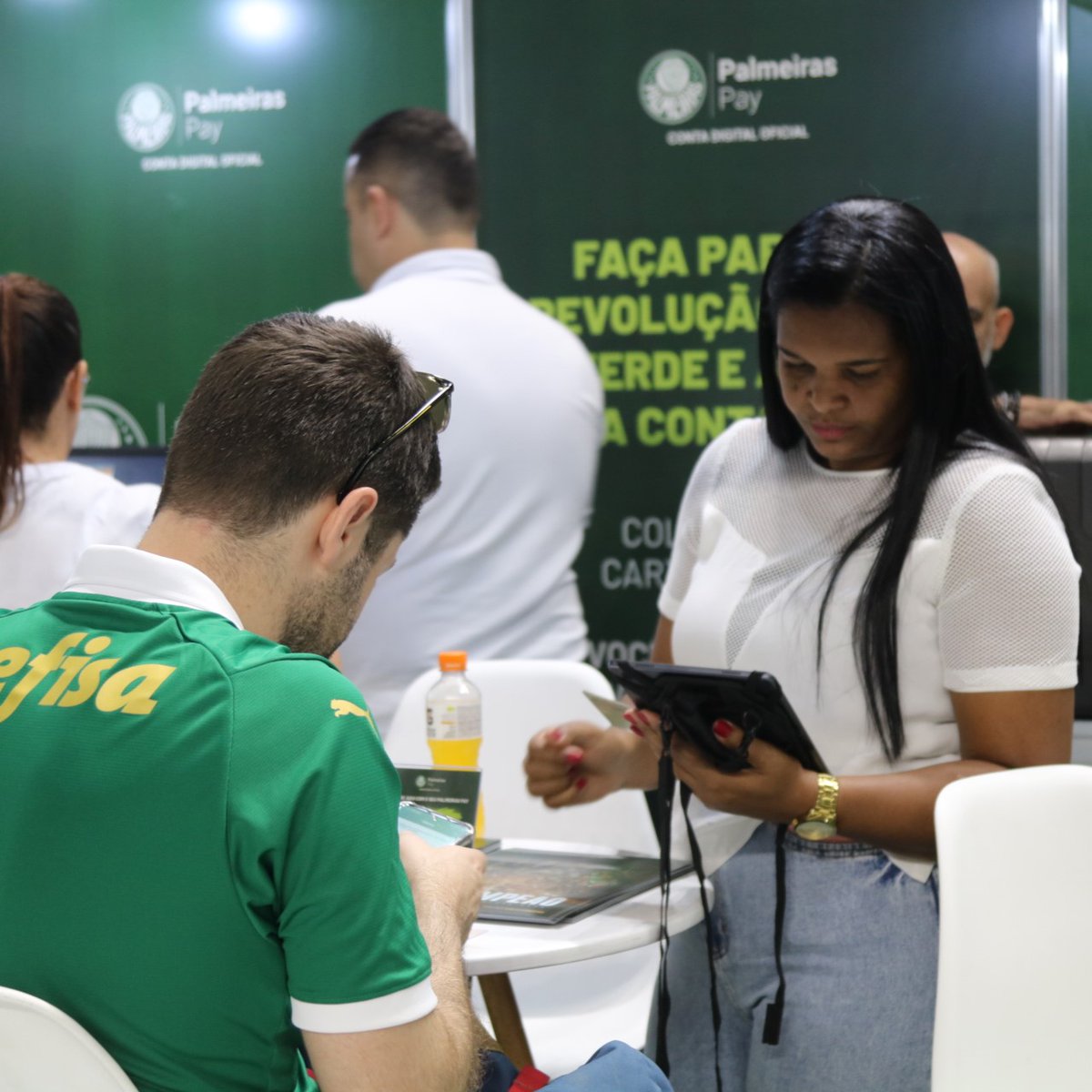 Primeiro dia ✅ Segundo dia ⏳ Segunda edição de Expo Palmeiras DAQUELE JEITO! Amanhã tem mais 🔥 #AvantiPalestra