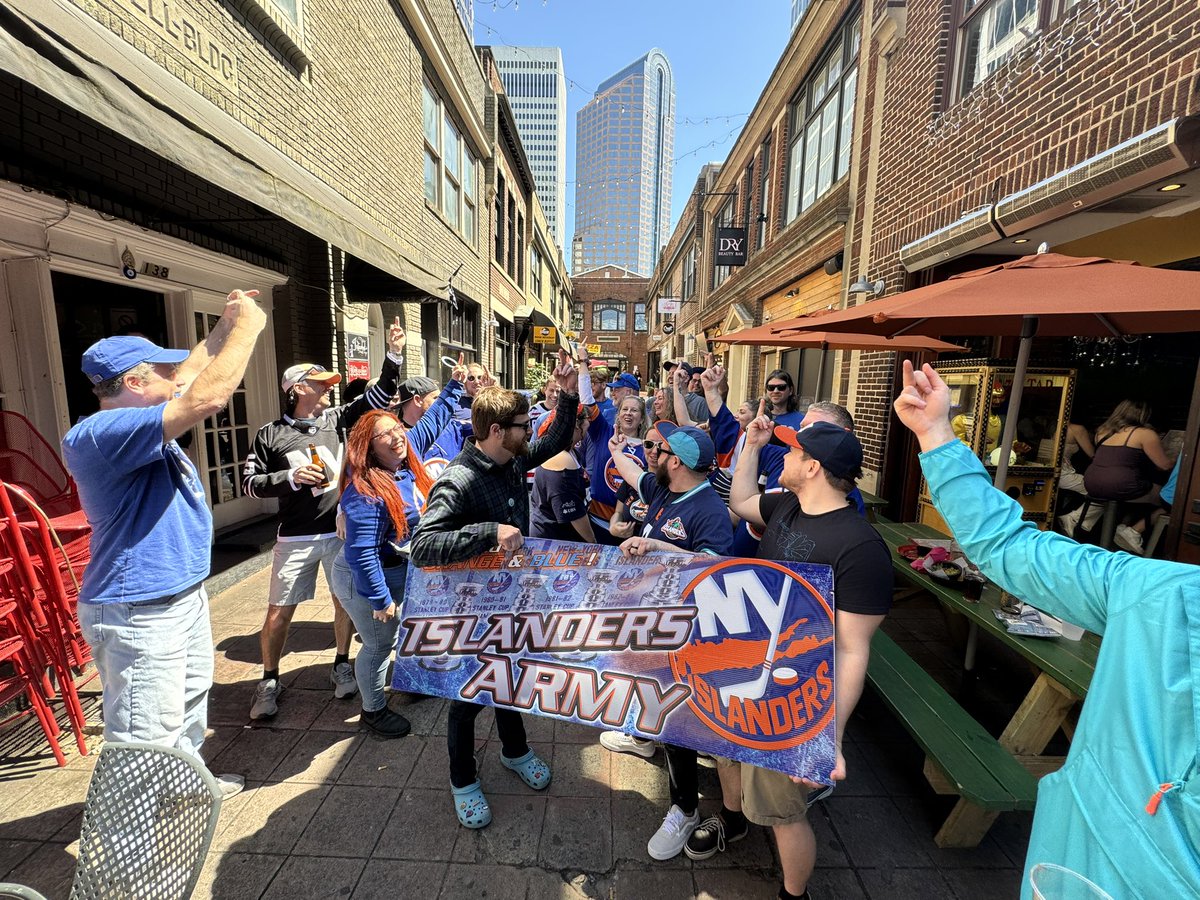 islesmeetup_clt's tweet photo. This crew is made for April (and beyond) hockey! If you are a Rangers fan and show up we will be nice, but will also let you know how we really feel.

#isles #islesmeetups @NYIslanders https://t.co/glzN7CETX1
