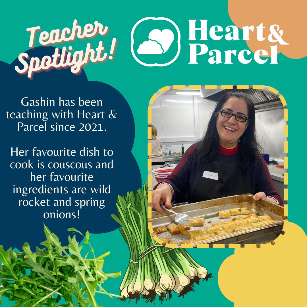 😊MEET THE TEAM😊Gashin is a wonderful Teacher, supporter and member of the Heart & Parcel community! She loves fresh flavours, especially peppery rocket and spring onions🥬🥗 #heartandparcel #meettheteam #springflavours #community