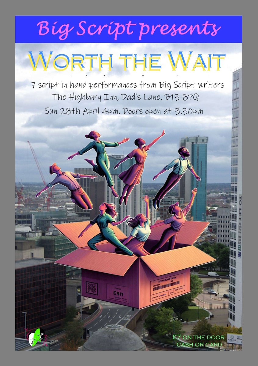 Come along and support Midlands writers and actors.