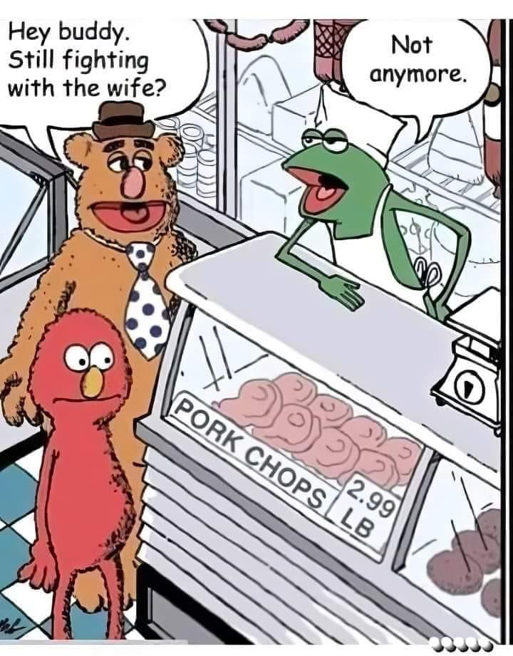 Kermit isn’t getting any bacon.
