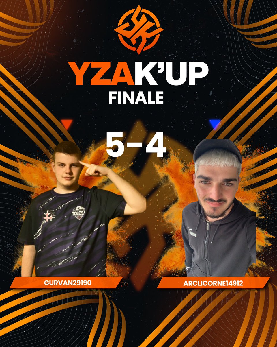 Au terme d’une grosse finale déroulée en match aller-retour nous avons notre vainqueur 🏆

⚔️ Score final ⚔️

<a href="/Gurvan29190/">Gurvan08_</a> 5 - 4 <a href="/mmhmihranian/">ArcLicorne14912</a>