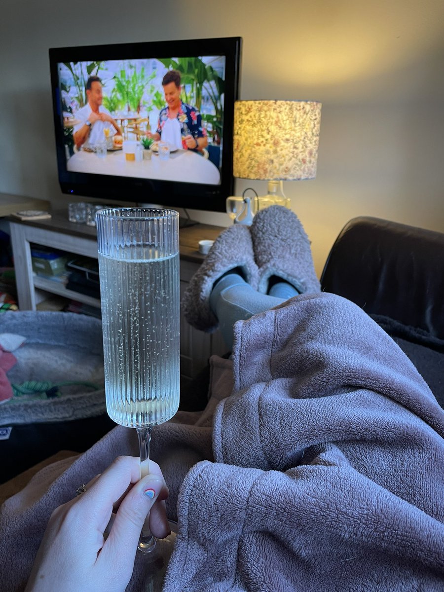 Jammies on, glass of Prosecco, feet up and watching <a href="/itvtakeaway/">Belta Box</a> after a busy day at the <a href="/riversidemuseum/">Riverside Museum</a> 
#amykayillustrationdesign