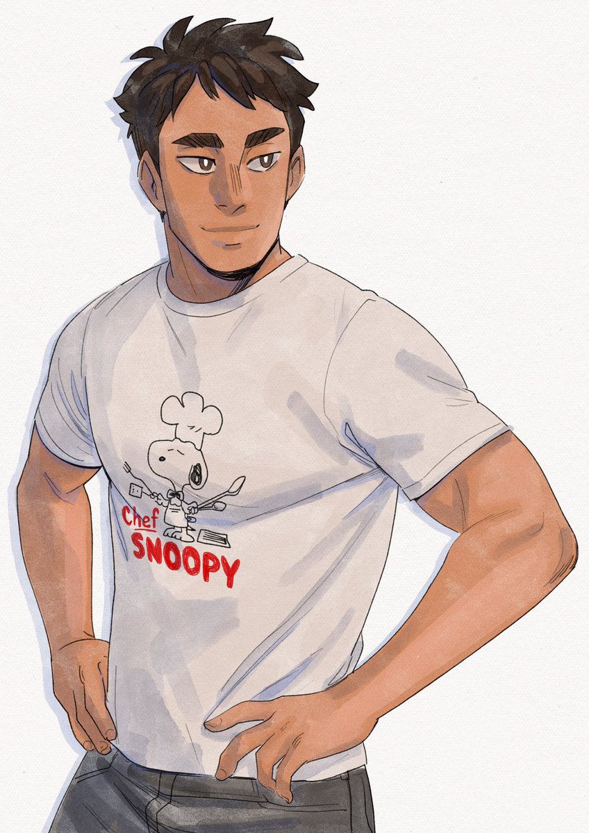 I’ve been associating Snoopy with Osamu for at least half a year now, so it had to be done ✨