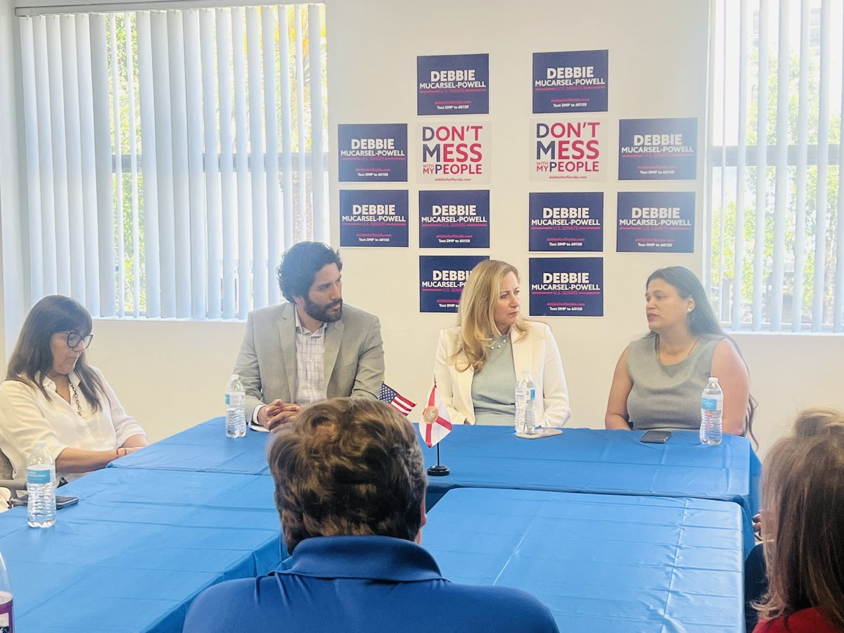 Thank you @DebbieforFL for hosting this important conversation on showing up for women’s rights. We stand united in our fight against anti-choice extremists in November! #FL27