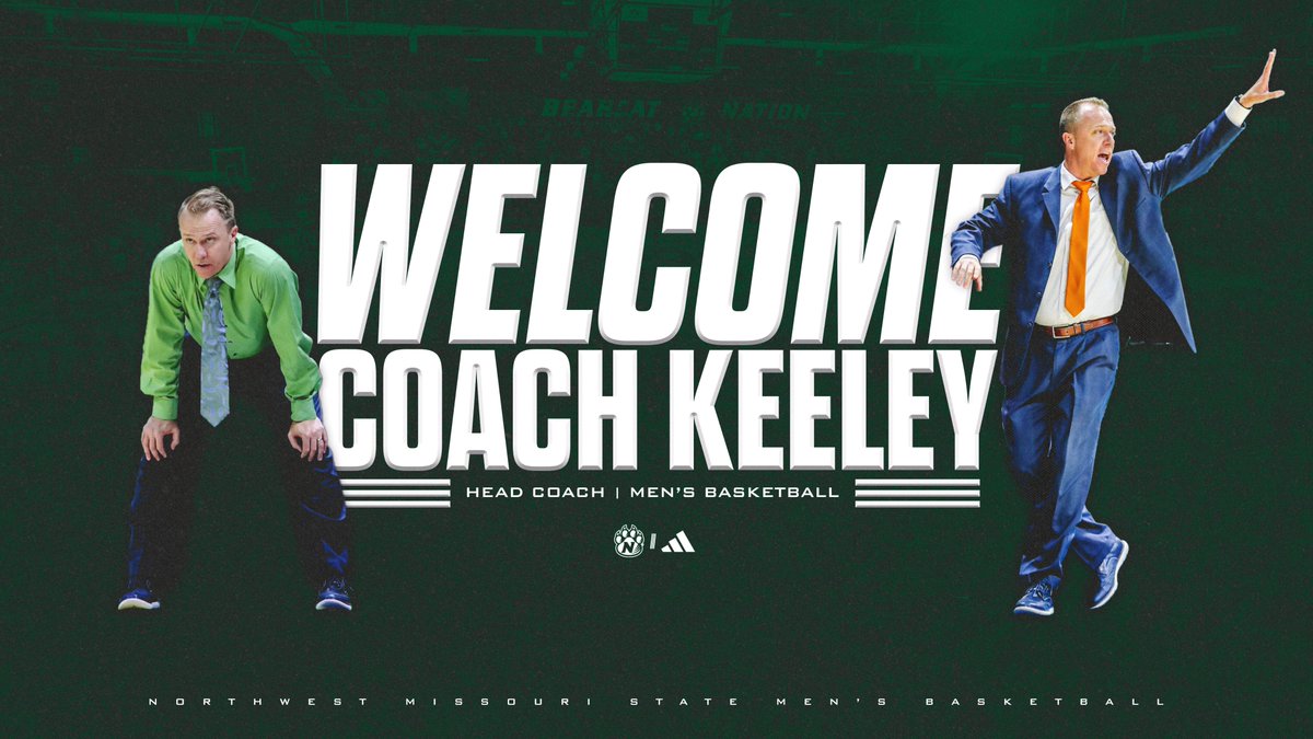 Northwest Athletics (@bearcatsports) on Twitter photo Northwest Missouri State University Director of Athletics Andy Peterson has selected Matt Keeley as the 21st head men's basketball coach in program history. <a href="/NWBearcatMBB/">Bearcat Basketball</a>
bit.ly/4aUsxig
#OABAAB Northwest Missouri State University Director of Athletics Andy Peterson has selected Matt Keeley as the 21st head men's basketball coach in program history. <a href="/NWBearcatMBB/">Bearcat Basketball</a>
bit.ly/4aUsxig
#OABAAB