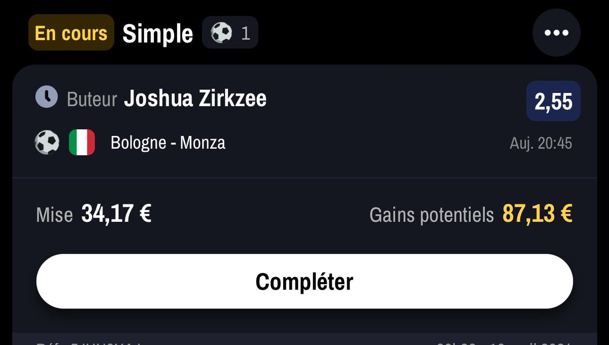 pogopronos's tweet photo. Montante palier 3 #TeamParieur https://t.co/MSALGT2tp0
