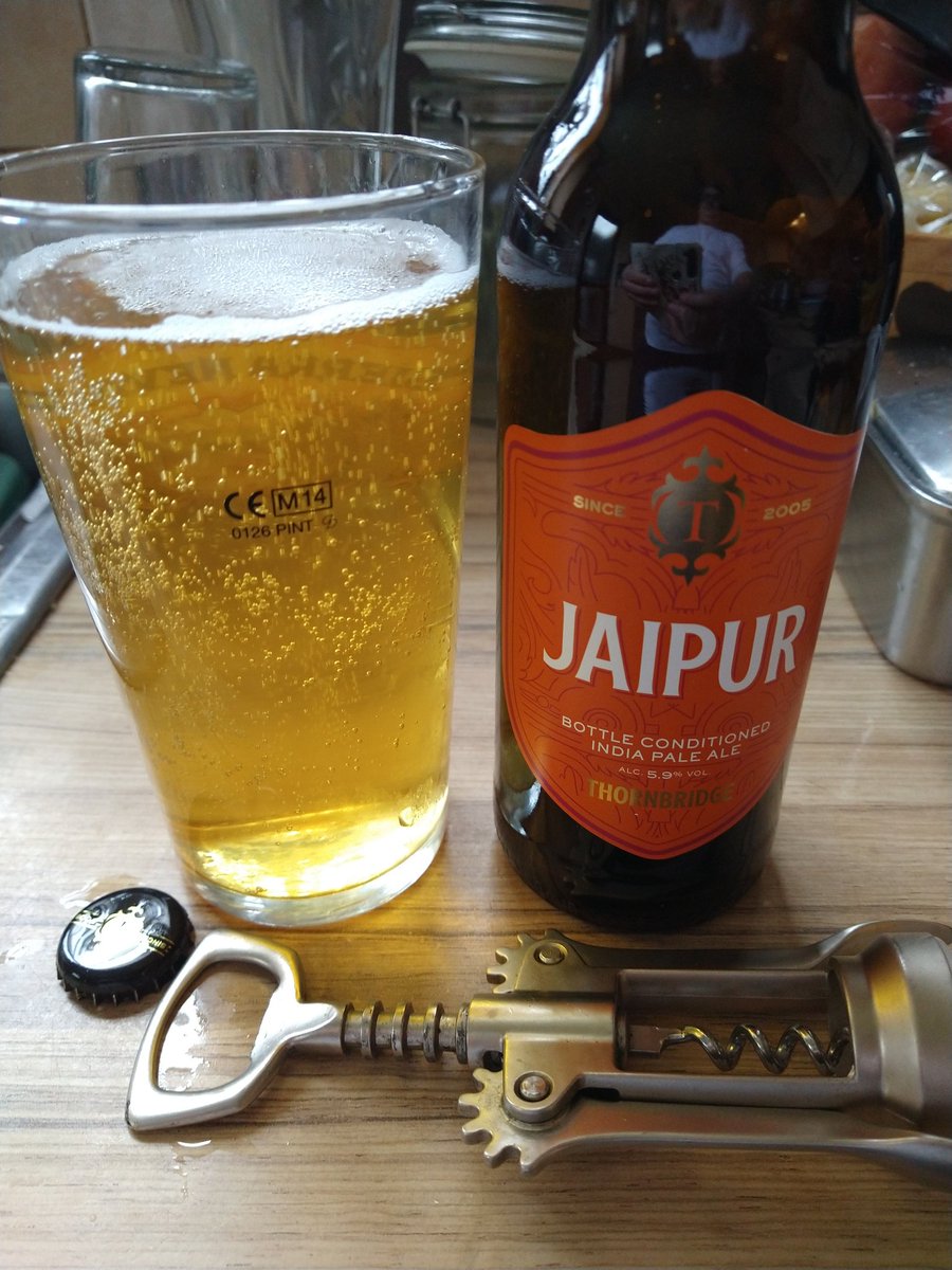 Alien_Orifice's tweet photo. Enjoying this...a present from my youngest son. Bottle-conditioned you know....#topbeer https://t.co/1iaB8ze9pb