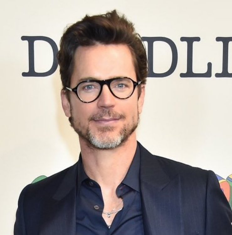 The glasses, the beard, the hair—this Matt is on another level. 
#MattBomer