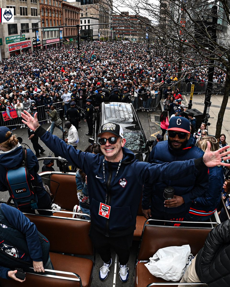 A promotion and a parade. Today, I am a spoiled sports fan. Both a @Wrexham_AFC promotion and a @UConnHuskies championship in back to back years. They are partying in Wrexham and Hartford right now!