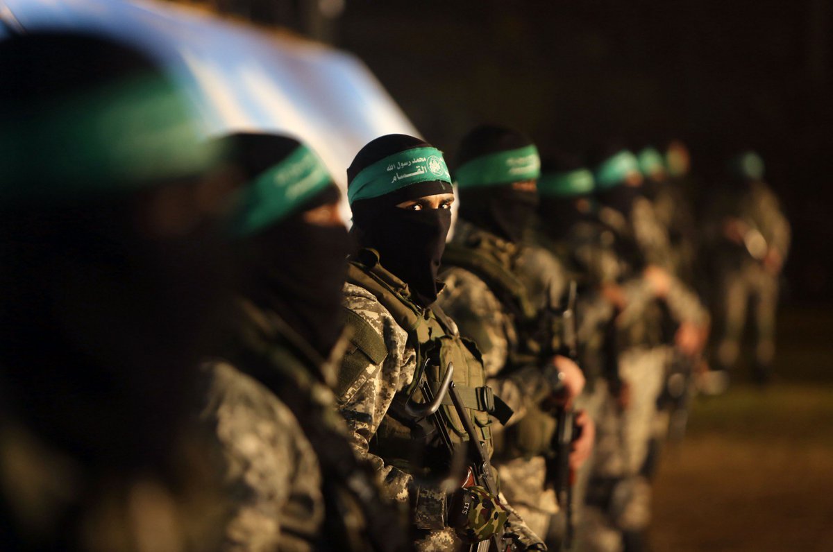 Hamas fighters wear green headbands to identify themselves. Those are unorganized people who escaped the border fence breach after 15 years of siege. I don’t agree with targeting civilians, but unorganized anticolonial resistance can be ugly. Blame Israel.