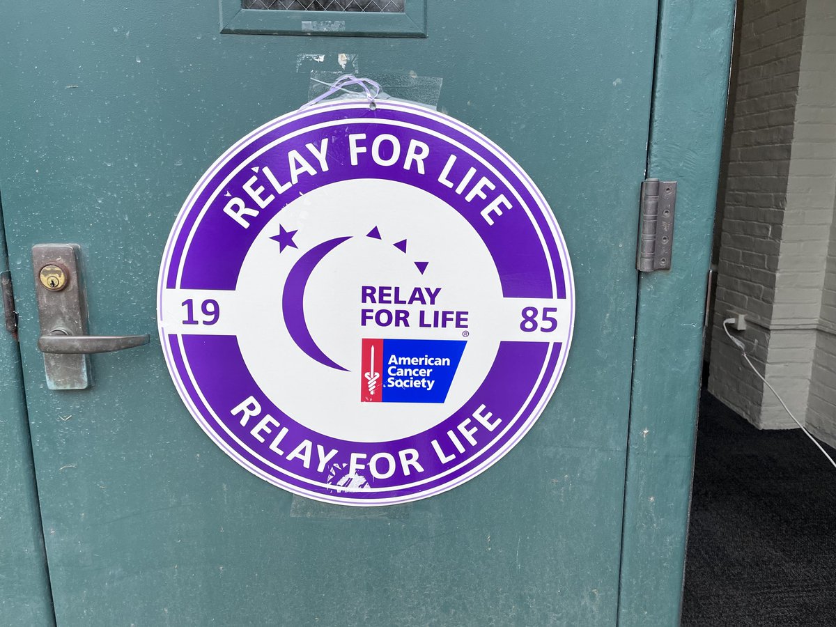 Congrats to our students and staff leaders for their efforts in raising funds for ⁦Relay for Life @AmericanCancer⁩