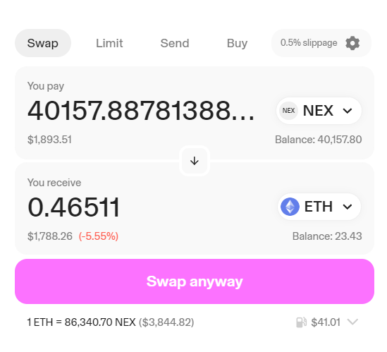 I claimed $NEX worth of 1900$ twitter.com/NexusChainERC/…