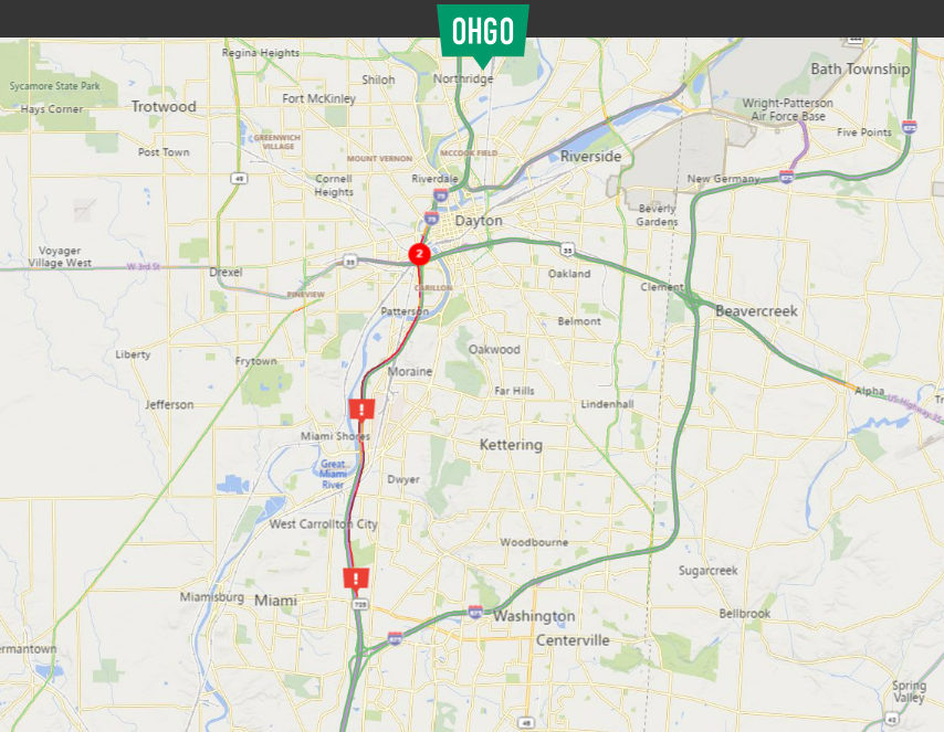 MONTGOMERY COUNTY: A crash on I-75 south of downtown Dayton has traffic restricted in both directions. It is leading to long delays. Motorists are encouraged to use I-675 as an alternate route. Check OHGO.com for updates.