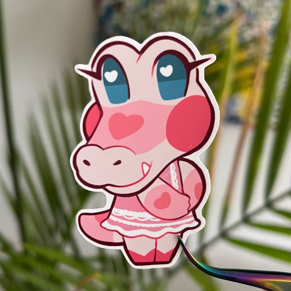 KittenPopShop's tweet photo. Starting Saturday off with a bit of animal crossing ☀️ 

I don’t have Gayle on my island so I just settle for having her as a sticker haha https://t.co/Dca4TZAtDJ