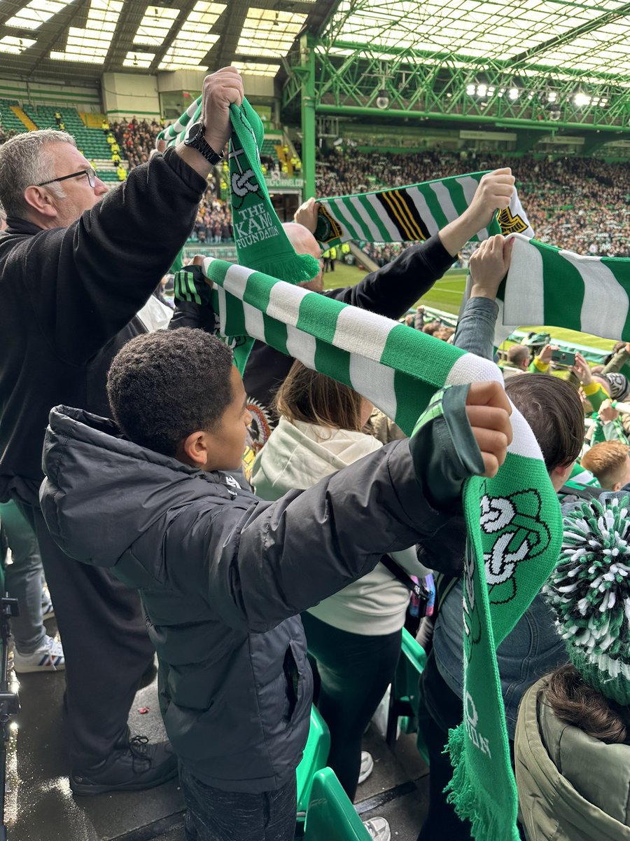 Took the wee man to his first game today. Loved it 💚🍀