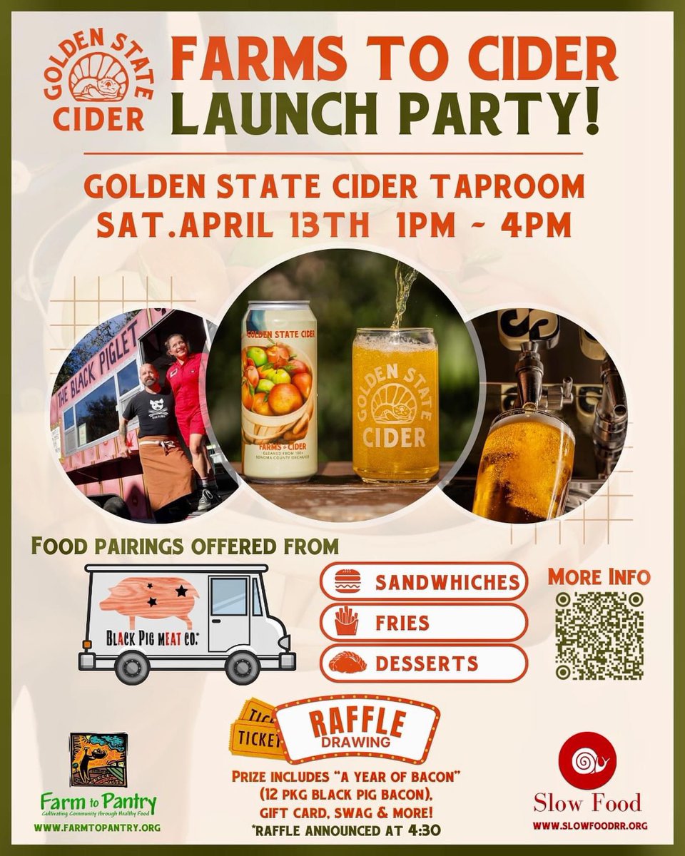 If you find yourself in Sebastopol go to this event!! 🍎🍻 Proceeds of the new @drnkgoldenstate benefit Farm to Pantry!