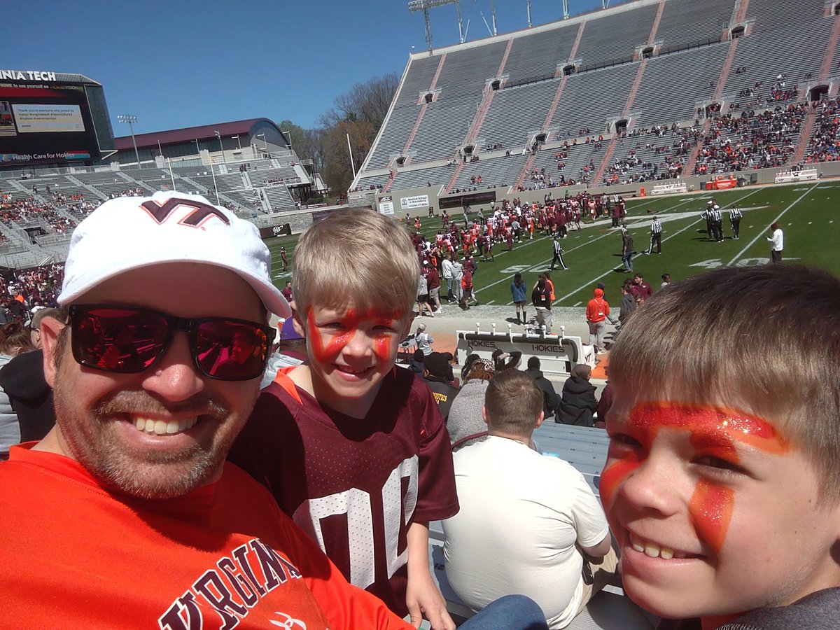 RevJakeWH's tweet image. Having a great day at the Spring Game! #Hokies