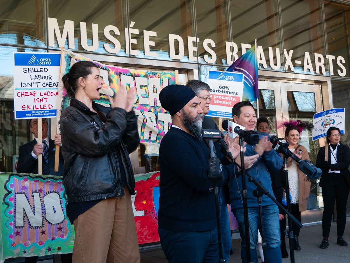 Over 400 <a href="/OPSEU/">OPSEU/SEFPO</a> AGO workers are striking and on the frontlines against corporate greed.

These workers are fighting for better wages and against precarious work.

While the CEO's salary is 27x more than a worker's, members struggle to pay their rent or buy their groceries — it's