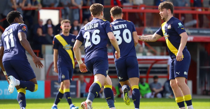altrinchamfc's tweet photo. After all of today's @TheVanaramaNL results, we can now say......

WE ARE IN THE PLAY-OFFS 🥳🎉

Our report from this afternoon's 2-0 win against @EUFCofficial at the Kuflink Stadium 📝 ⤵️