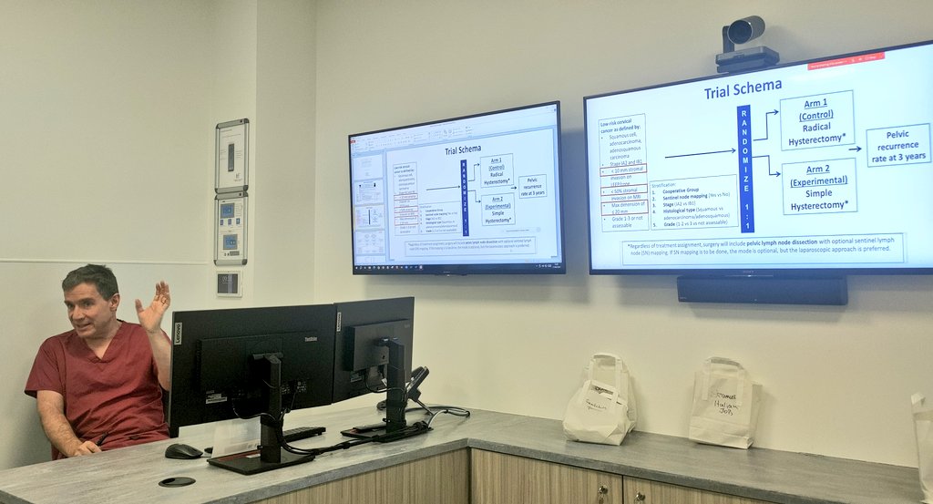 Dr Matt Hewitt takes us through SHAPE clinical trial at our @CUH_Cork Gynaecological Oncology Multidisciplinary Meeting 💪 Improving our patient care based on best international evidence and research 🌟 So proud to be part of the #GYNONC family at CUH and CUMH ❤️