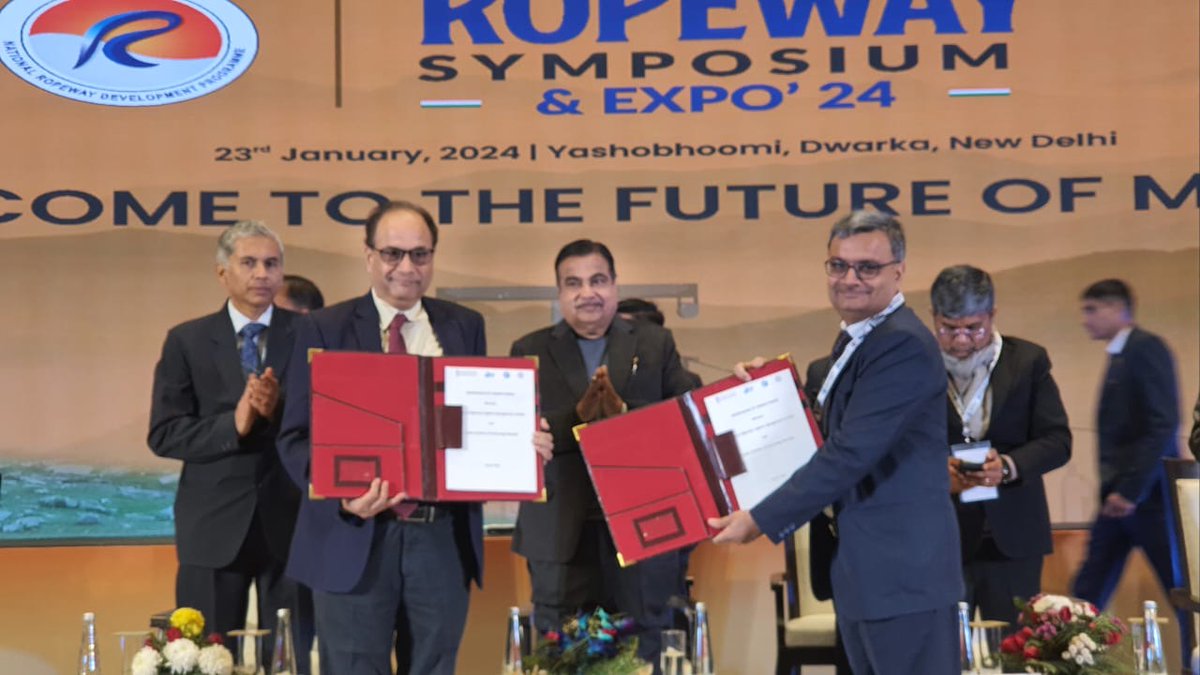 A historic collaboration between IIT Roorkee and NHLML in the development of ropeway technology. Together, we're pioneering innovation in transportation, aiming to revolutionize connectivity and accessibility in remote areas. #IITRoorkee #NHLML #RopewayTechnology