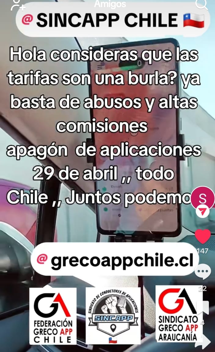 Basta de ABUSOS de parte de <a href="/Uber_Chile/">Uber Chile</a> <a href="/chile_didi/">DiDi</a> <a href="/Cabify_Chile/">Cabify Chile</a> <a href="/inDriveLatam/">inDrive Latam</a> aun esperamos solucion de tarifas <a href="/Senado_Chile/">Senado Chile</a> <a href="/Camara_cl/">Diputadas y Diputados de Chile</a> y todo por culpa de <a href="/MTTChile/">Ministerio de Transportes y Telecomunicaciones</a>