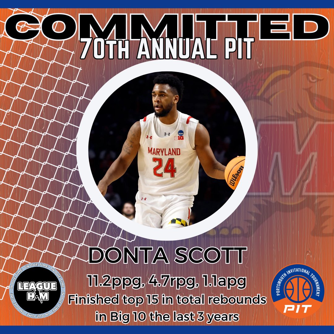 Next up is a workhorse joining us from @TerrapinHoops! Welcome Donta Scott #PIT24