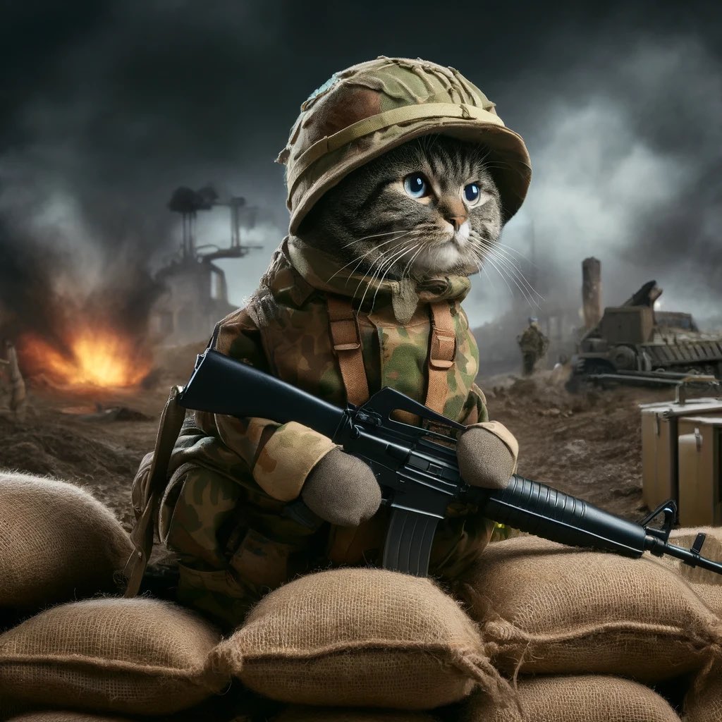 When at war helmet stays on warcat has always been ready for ww3 bring it