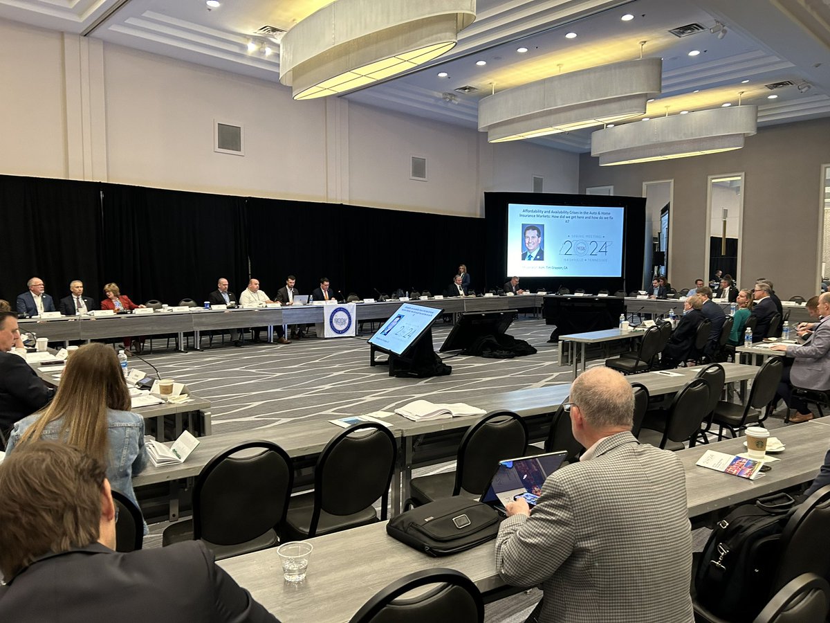 NCOIL General Session: Affordability & Availability Crises in the Auto & Home Insurance Markets: How Did We Get Here and How Do We Fix It?