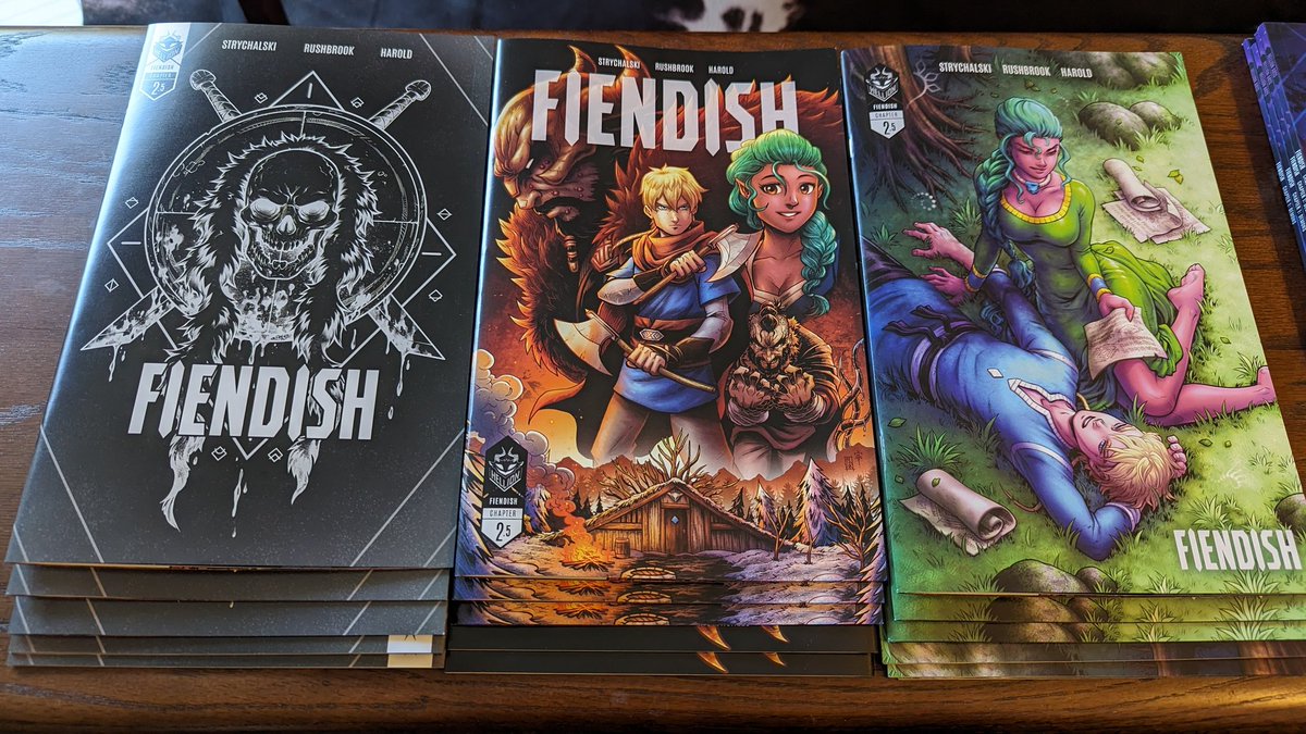 THEY ARE HERE!!!!! 😍 #FIENDISH #comics #indiecomics #smallpublisher
