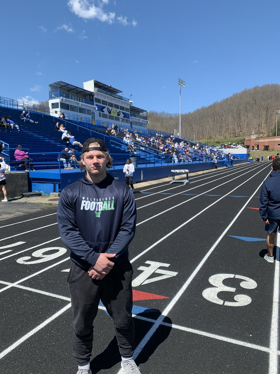 Great to be on campus @MSUEaglesFB for the spring game!! Thank you to @CoachWoodmanMSU @CoachMontag for the time.